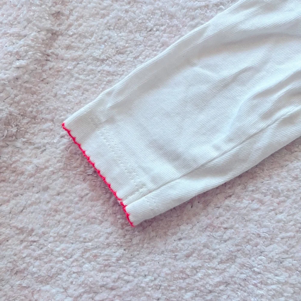 Gymboree Baby White Top with Embroidered Bunny and Tulle Hem - Size 6-12 mos